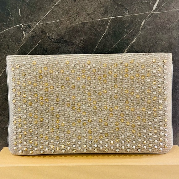 Christian Louboutin Loubiposh Glitter Clutch - Picture 3 of 9